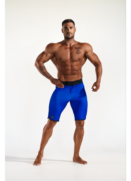 Men's Physique Shorts - Royal Blue (full borders)